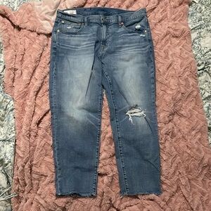 GAP Blue Girl friend Distressed Jeans